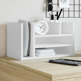 Vidaxx Schreibtisch-Organizer 44,5 x 24 x 25 cm, Holzwerkstoff weiß