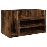 VidaXL Schreibtisch-Organizer 44,5 x 24 x 25 cm, verarbeitetes Holz, Farbe geräucherte Eiche