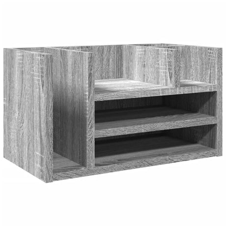 Vidaxx Schreibtisch-Organizer 44,5 x 24 x 25 cm, Holzwerkstoff, graue Sonoma-Eiche