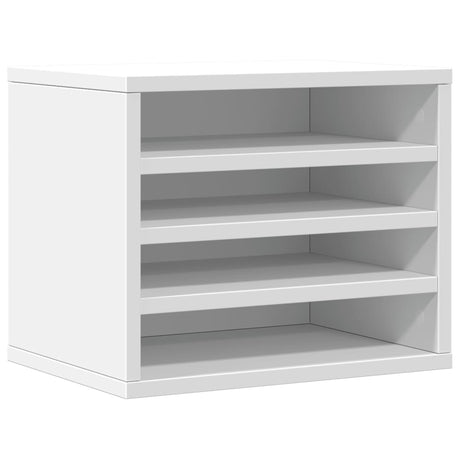 Vidaxx Schreibtisch-Organizer 36 x 26 x 29,5 cm, Holzwerkstoff weiß