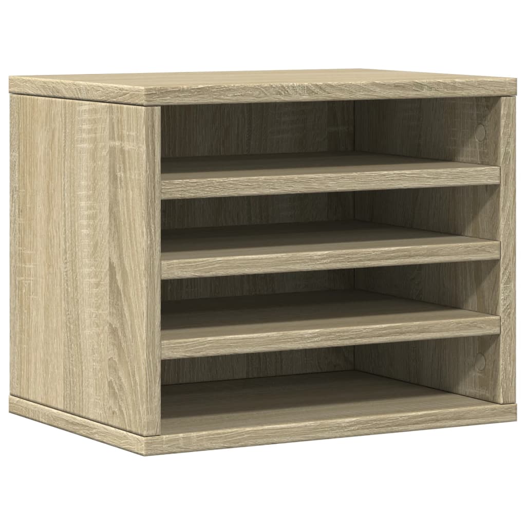 Vidaxxl Schreibtisch-Organizer 36 x 26 x 29,5 cm, Holzwerkstoff Sonoma-Eiche-farben
