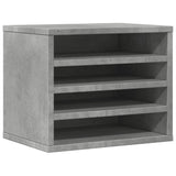 Vidaxx Schreibtisch-Organizer 36 x 26 x 29,5 cm, Holzwerkstoff, Betongrau