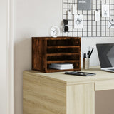 Vidaxx Schreibtisch-Organizer 36 x 26 x 29,5 cm, verarbeitetes Holz, Farbe geräucherte Eiche
