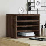 Vidaxx Schreibtisch-Organizer 36 x 26 x 29,5 cm, fertiges Holz, braune Eiche