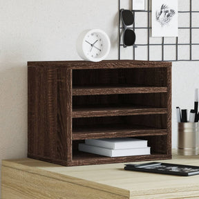 Vidaxx Schreibtisch-Organizer 36 x 26 x 29,5 cm, fertiges Holz, braune Eiche