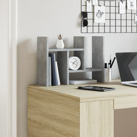 Vidaxx Schreibtisch-Organizer 34,5 x 15,5 x 35,5 cm, Holzwerkstoff, Betongrau