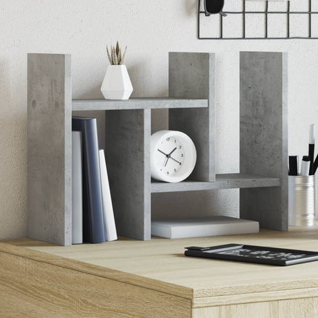 Vidaxx Schreibtisch-Organizer 34,5 x 15,5 x 35,5 cm, Holzwerkstoff, Betongrau