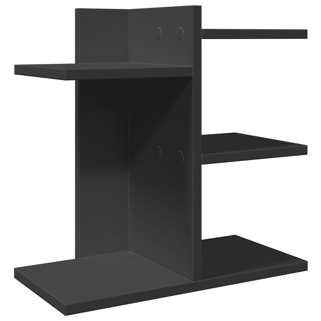 Vidaxx Schreibtisch-Organizer 42 x 21,5 x 42 cm, lackiertes Holz schwarz