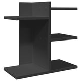 Vidaxx Schreibtisch-Organizer 42 x 21,5 x 42 cm, lackiertes Holz schwarz