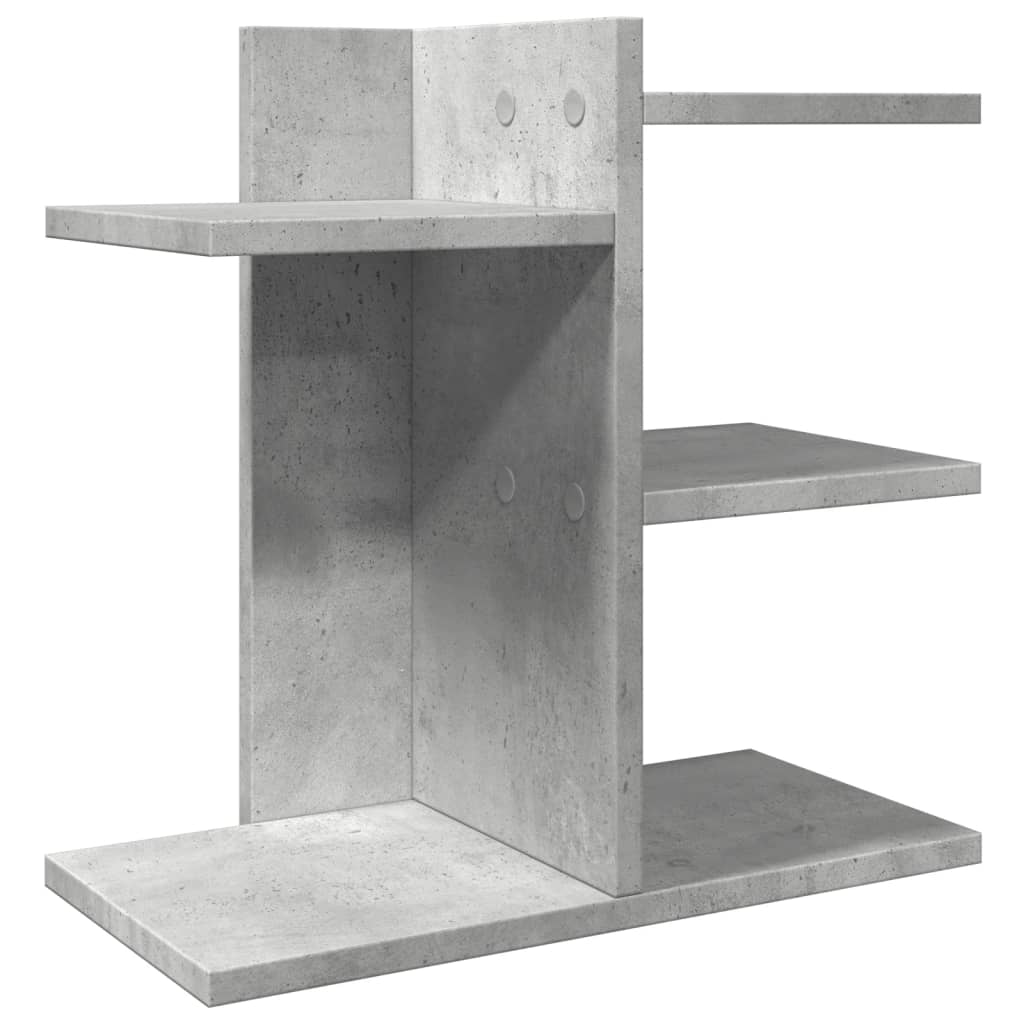 Vidaxx Schreibtisch-Organizer 42 x 21,5 x 42 cm, Holzwerkstoff, Betongrau