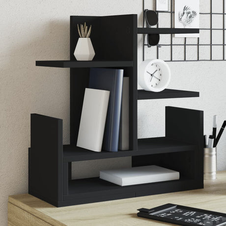 Vidaxx Schreibtisch-Organizer 49x20x52,5 cm verarbeitetes Holz schwarz