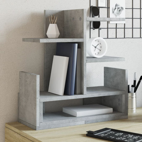Vidaxx Schreibtisch-Organizer 49 x 20 x 52,5 cm, Holzwerkstoff, Betongrau