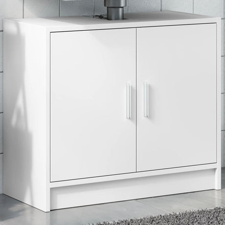 Vidaxl wastafelkast 63x29x55 cm bewerkt hout wit