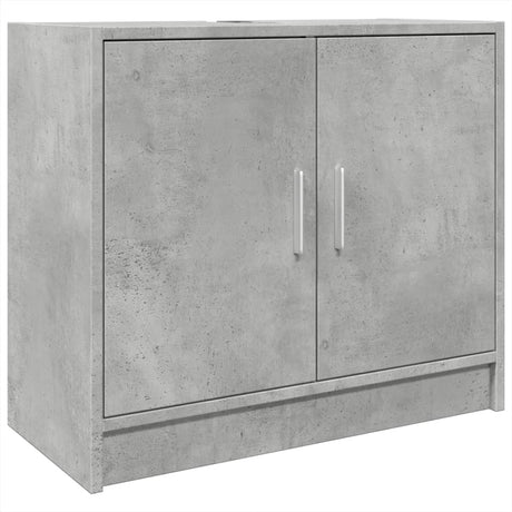 Vidaxl wastafelkast 63x29x55 cm bewerkt hout betongrijs