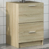 Vidaxl wastafelkast 40x37x59 cm bewerkt hout sonoma eikenkleurig