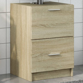 Vidaxl wastafelkast 40x37x59 cm bewerkt hout sonoma eikenkleurig