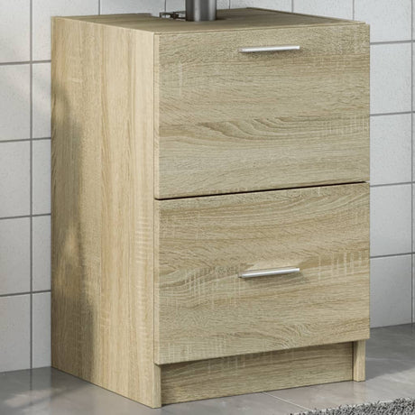 Vidaxl wastafelkast 40x37x59 cm bewerkt hout sonoma eikenkleurig
