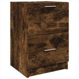 Vidaxl wastafelkast 40x37x59 cm bewerkt hout gerookt eikenkleurig