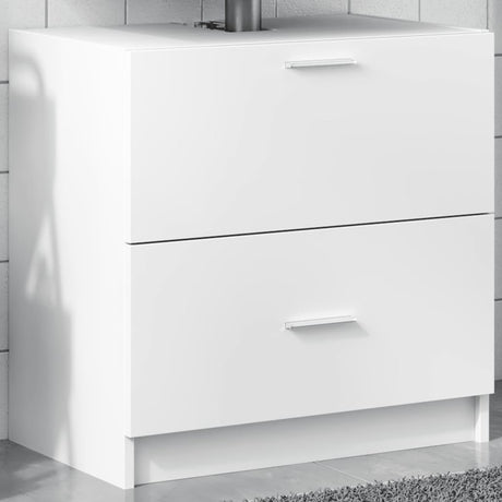 Vidaxl wastafelkast 59x37x59 cm bewerkt hout wit