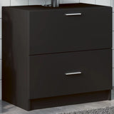 Vidaxl wastafelkast 59x37x59 cm bewerkt hout zwart