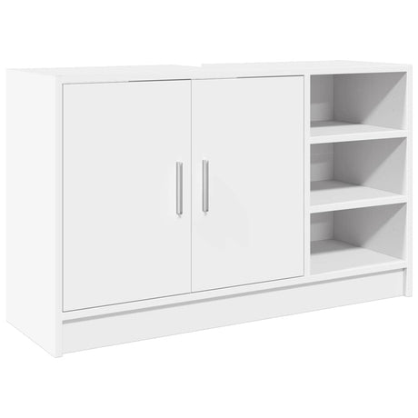 Vidaxl wastafelkast 90x29x55 cm bewerkt hout wit