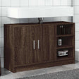 Vidaxl wastafelkast 90x29x55 cm bewerkt hout bruin eikenkleurig