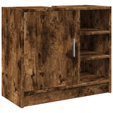 Vidaxl wastafelkast 63x29x55 cm bewerkt hout gerookt eikenkleurig