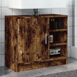Vidaxl wastafelkast 63x29x55 cm bewerkt hout gerookt eikenkleurig
