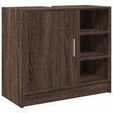 Vidaxl wastafelkast 63x29x55 cm bewerkt hout bruin eikenkleurigig