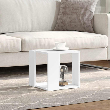 Vidaxl salontafel 32x32x30 cm bewerkt hout wit