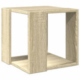 Vidaxl salontafel 32x32x30 cm bewerkt hout sonoma eikenkleurig