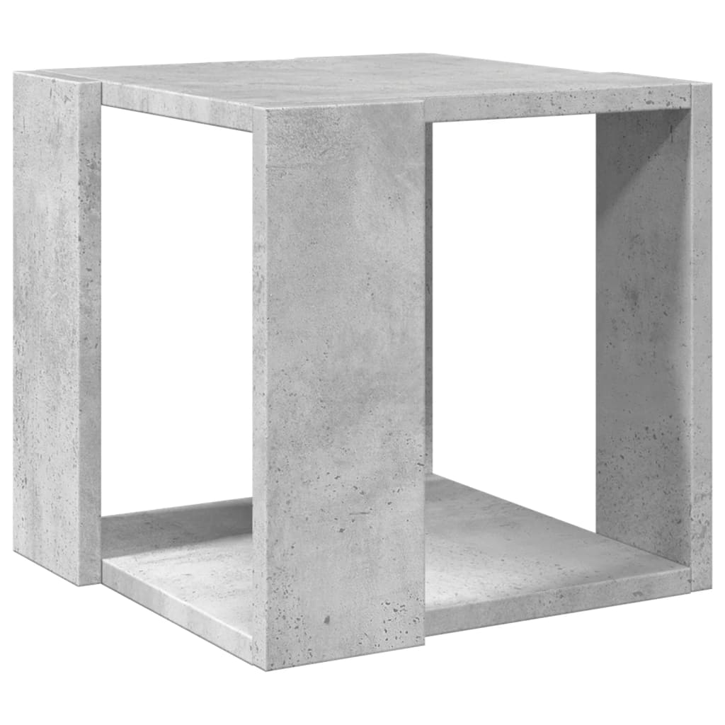 Vidaxl salontafel 32x32x30 cm bewerkt hout betongrijs
