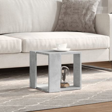 Vidaxl salontafel 32x32x30 cm bewerkt hout betongrijs
