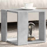 Vidaxl salontafel 32x32x30 cm bewerkt hout betongrijs