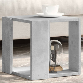 Vidaxl salontafel 32x32x30 cm bewerkt hout betongrijs