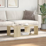 Vidaxl salontafel 89,5x48x30 cm bewerkt hout sonoma eikenkleurig