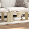 Vidaxl salontafel 89,5x48x30 cm bewerkt hout sonoma eikenkleurig