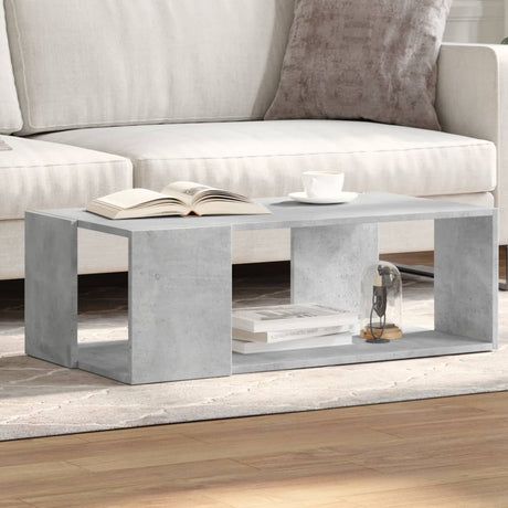 Vidaxl salontafel 89,5x48x30 cm bewerkt hout betongrijs