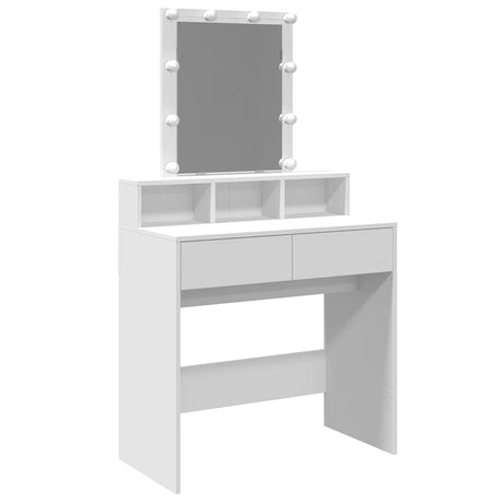 Vidaxl kaptafel met led 80x41x144,5 cm wit