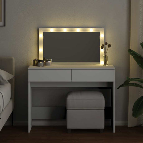 Vidaxl kaptafel met led-verlichting 100x40x120 cm wit