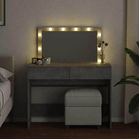 Vidaxl kaptafel met led-verlichting 100x40x120 cm betongrijs