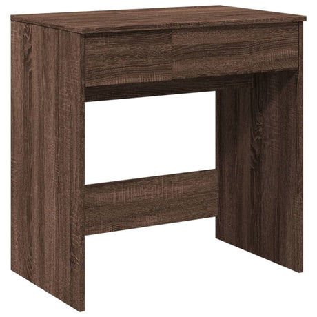 Vidaxl kaptafel met spiegel 73x46,5x120 cm bruin eikenkleurig