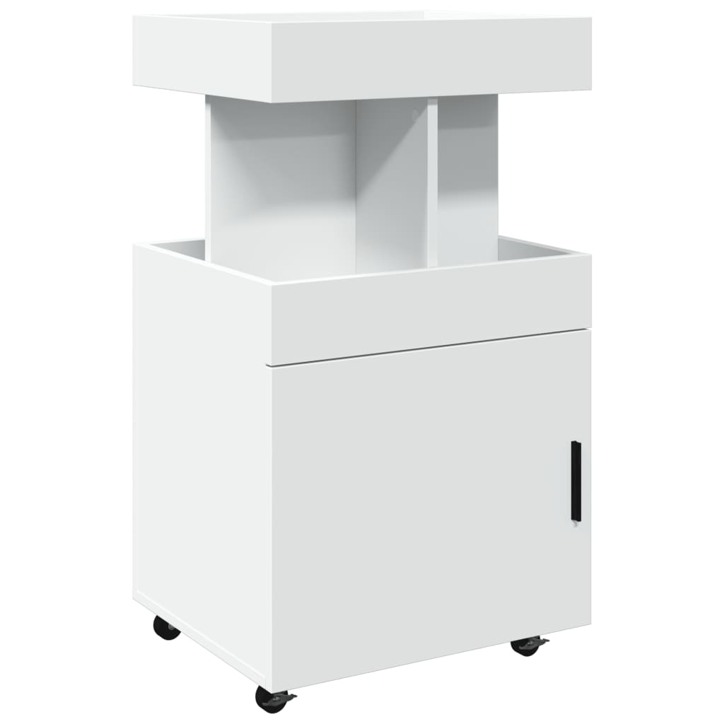 Vidaxl drankkar 50x41x89 cm bewerkt hout wit