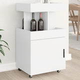 Vidaxl drankkar 50x41x89 cm bewerkt hout wit
