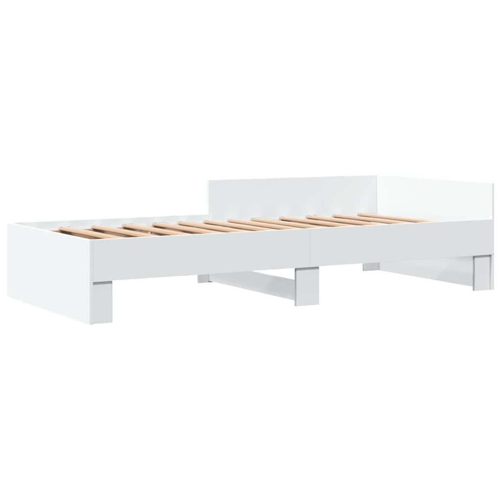 Vidaxl bedframe bewerkt hout wit 90x200 cm