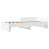 Vidaxl bedframe bewerkt hout wit 90x200 cm