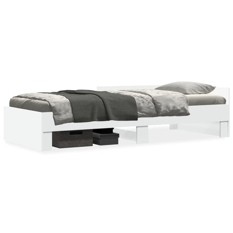 Vidaxl bedframe bewerkt hout wit 75x190 cm