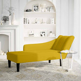 Vidaxl chaise longue met rechterarmleuning fluweel geel