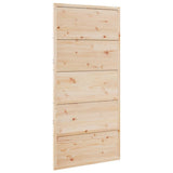 Vidaxx Schiebetür 100x208 cm massives Kiefernholz