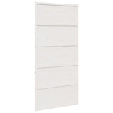 Vidaxx Schiebetür 100x208 cm Kiefer massiv weiß